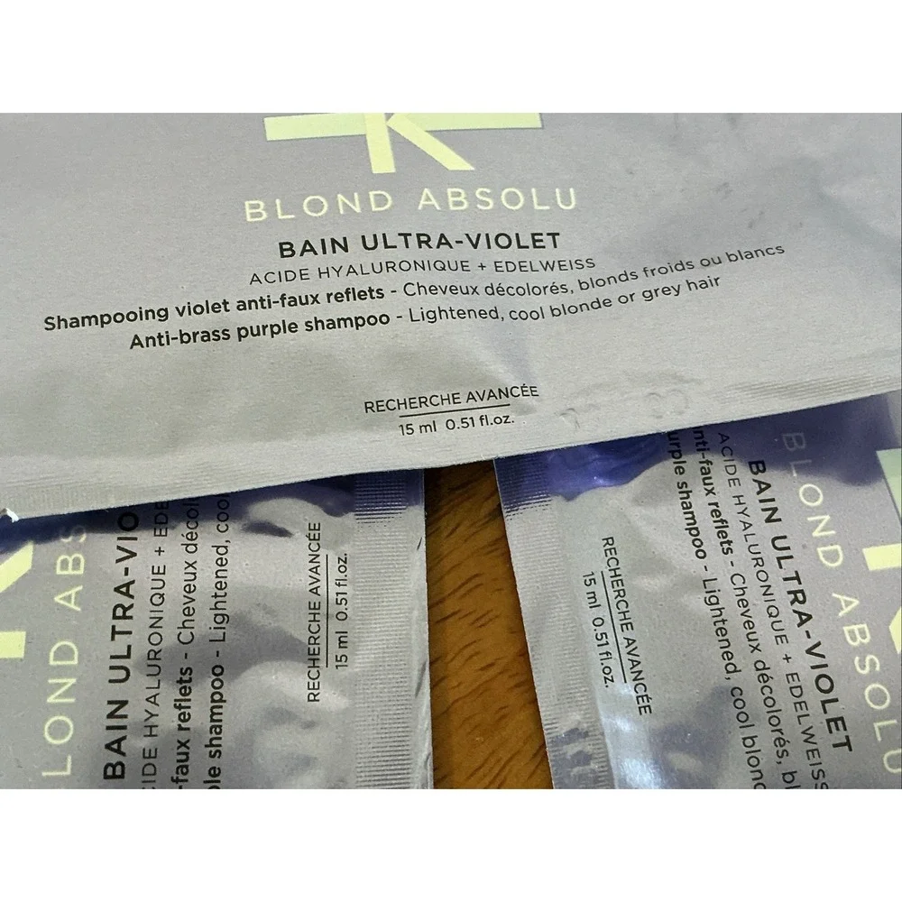 Kerastase Blond Absolu Serum Cicaflash Strengthening Oil Shampoo SAMPLE Set Of 7